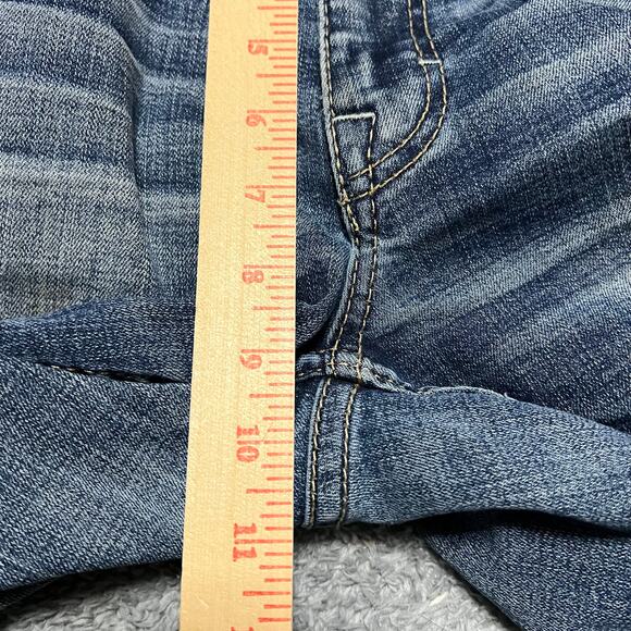 BKE Jeans Mens 31 x34 Jake Straight Whisker Distressed Blue Denim Pants ** - Picture 9 of 11